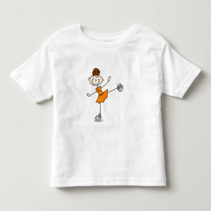 Orange Kleid Figur Eisläufer T-Shirts und Geschenk