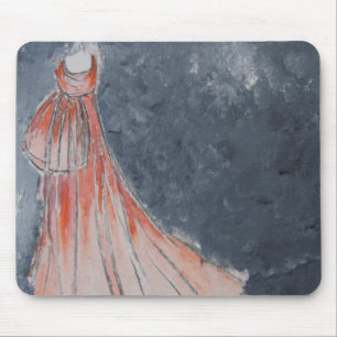 Orange Kleid Mousepad