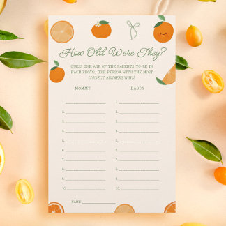 Orange kleine Süsse Babydusche schätzt das Alter S