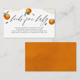 Orange kleine Süsse Script Books für Baby Begleitkarte