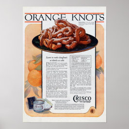 Orange Knots Poster