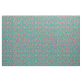 Orange Koi Fisch Türkisfarbenes Muster Stoff (Fat Quarter (45,7 x 55,9 cm))