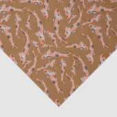 Orange Koi Fischmuster Seidenpapier (Ausschnitt)