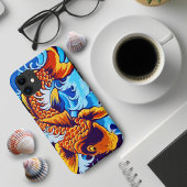 Orange Koi Fish Blue Case-Mate iPhone Hülle