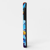 Orange Koi Fish Blue Case-Mate iPhone Hülle (Hinten/Links)