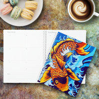 Orange Koi Fish Blue