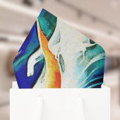 Orange Koi Fish in a Great Wave Japanese Style   Seidenpapier