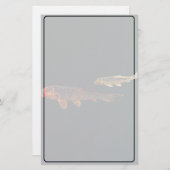 Orange Koi und Gold Koi Briefpapier (Vorne/Hinten)
