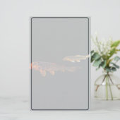 Orange Koi und Gold Koi Briefpapier (Stehend Vorderseite)