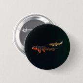 Orange Koi und Gold Koi Button (Vorne & Hinten)