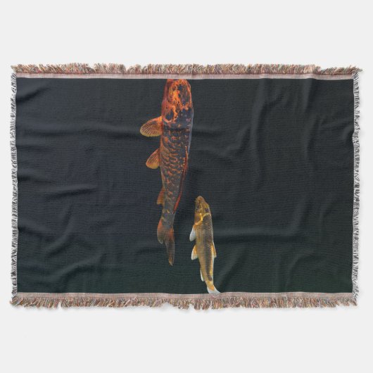 Orange Koi und Gold Koi Decke (Vorderseite)