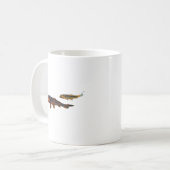 Orange Koi und Gold Koi Kaffeetasse (Vorderseite Links)