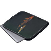 Orange Koi und Gold Koi Laptopschutzhülle (Vorne Knopf)