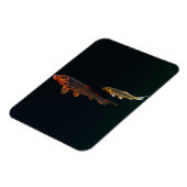 Orange Koi und Gold Koi Magnet (Linke Seite)