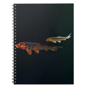 Orange Koi und Gold Koi Notizblock