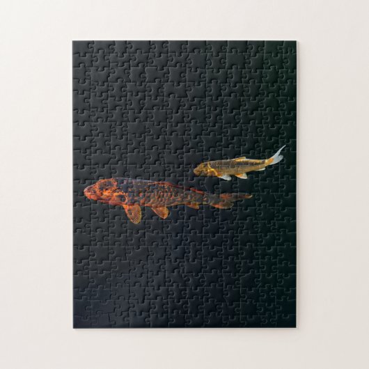 Orange Koi und Gold Koi Puzzle (Vertikal)