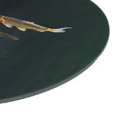 Orange Koi und Gold Koi Schneidebrett (Ecke)