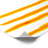 Orange kommt mit der Son Baby Dusche Willkommen Poster (Ecke)