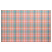 Orange Koralle und blaues Girly kariertes Stoff (Fat Quarter (45,7 x 55,9 cm))