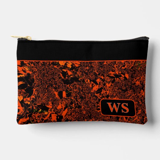 Orange Kosmetiktasche Zubehörtasche (Vorderseite)