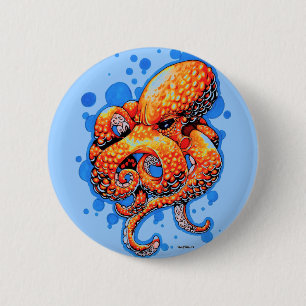 orange Krake Button