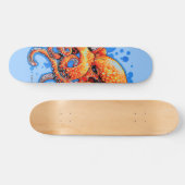 orange Krake Skateboard (Horizontal)