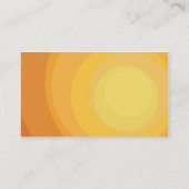 Orange Kreis-Schatten - Geschäft Visitenkarte (Rückseite)