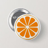 orange. Kreuzung. Knopf Button (Vorne & Hinten)