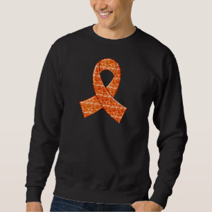 Orange Kristallband-Nieren-Krebs Sweatshirt