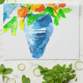 Orange kumquat frucht art watercolor geschirrtuch (Gefaltet)