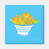 Orange Kumquats Aquarellfrucht Magnet (Vorne)