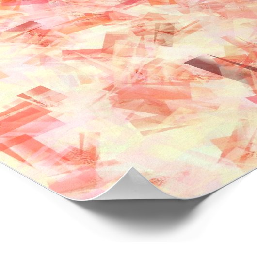 Orange Künstlerisch Giraffe Poster (Ecke)