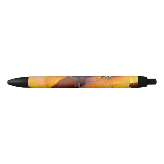 Orange Kürbiskutsche Kugelschreiber (Vorderseite)