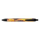 Orange Kürbiskutsche Kugelschreiber (Rückseite)