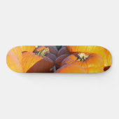 Orange Kürbiskutsche Skateboard (Horizontal)