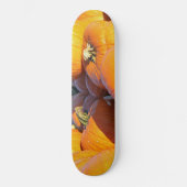 Orange Kürbiskutsche Skateboard (Vorderseite)