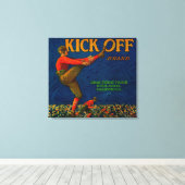 Orange LabelRedlands, CA Leinwanddruck (Insitu (Holzboden))