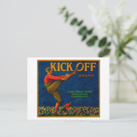 Orange LabelRedlands, CA Postkarte (Stehend Vorderseite)