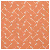 Orange Lacrosse White Sticks Gemustert Stoff (Muster)