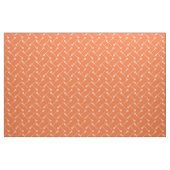 Orange Lacrosse White Sticks Gemustert Stoff (Fat Quarter (45,7 x 55,9 cm))