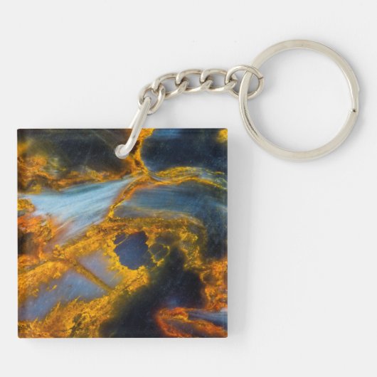 Orange Lactat Schlüsselanhänger (Rückseite)