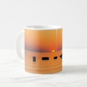 Orange Lake Sunrise Coffee Tasse (Vorderseite Links)