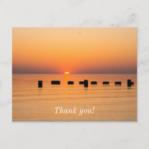 Orange Lake Sunrise Danke Postcard Postkarte