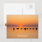 Orange Lake Sunrise Danke Postcard Postkarte (Vorne/Hinten)