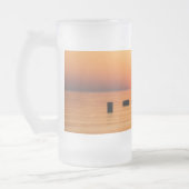 Orange Lake Sunrise Mattierte Tasse (Links)
