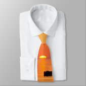 Orange Lake Sunrise Neck Tie Krawatte (Gebunden)