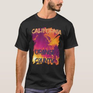 Orange Landkreis Beach Palmen T-Shirt