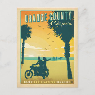 Orange Landkreis, CA Postkarte
