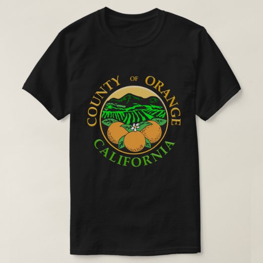 Orange Landkreis, CA T-Shirt (Design vorne)