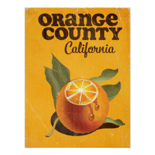 Orange Landkreis California Poster